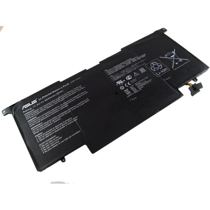 Аккумулятор для ноутбука ASUS C22-UX31 6840mAh (50Wh) 6cell 7.4V Li-ion (A41752) изображение 2