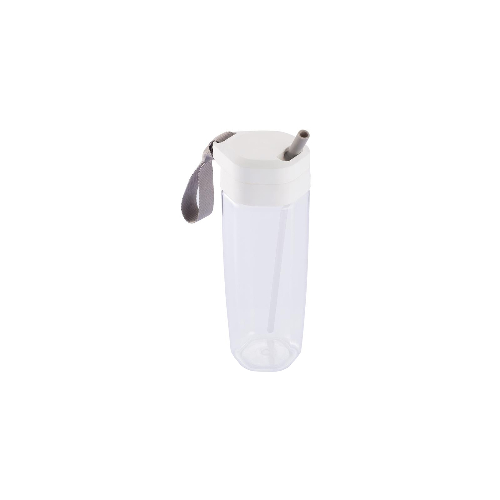 Бутылка для воды XD Modo с трубочкой белая (P436.043)