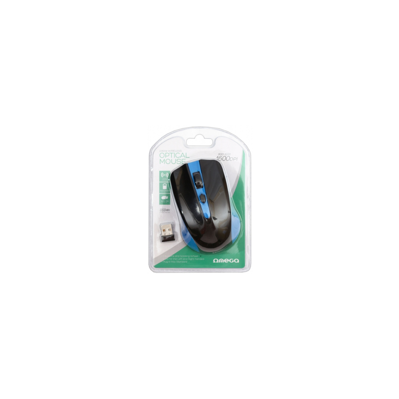 Мышка Omega Wireless OM-419 blue (OM0419BL) изображение 5