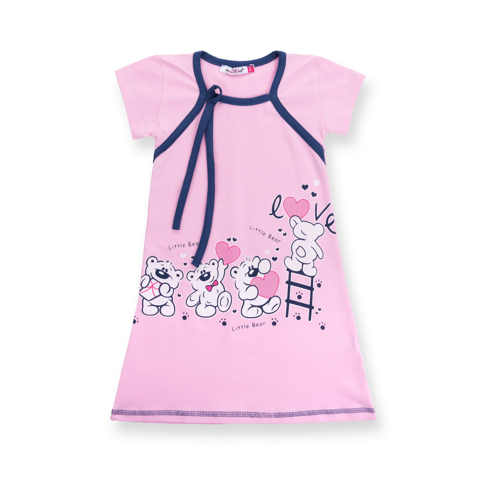 Пижама Matilda и халат с мишками "Love" (7445-98G-pink) изображение 3