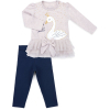 Набор детской одежды Breeze с лебедем (9959-80G-beige)