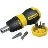 Набор отверток Stanley Multibit Stubby, реверсивная, с 6 сменными битами (0-66-358)