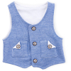 Набір дитячого одягу Necix's трійка з жилетом (9082-12B-blue) зображення 7