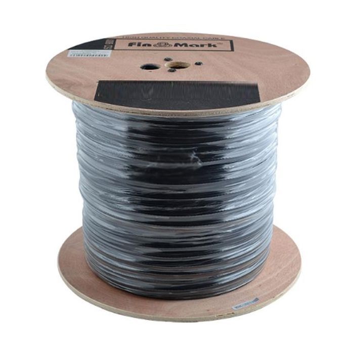 Кабель сетевой FinMark FTP CAT5e 4P 24AWG PE-M B 305m Drum, внешний, проволка 1,2мм (054595) изображение 2