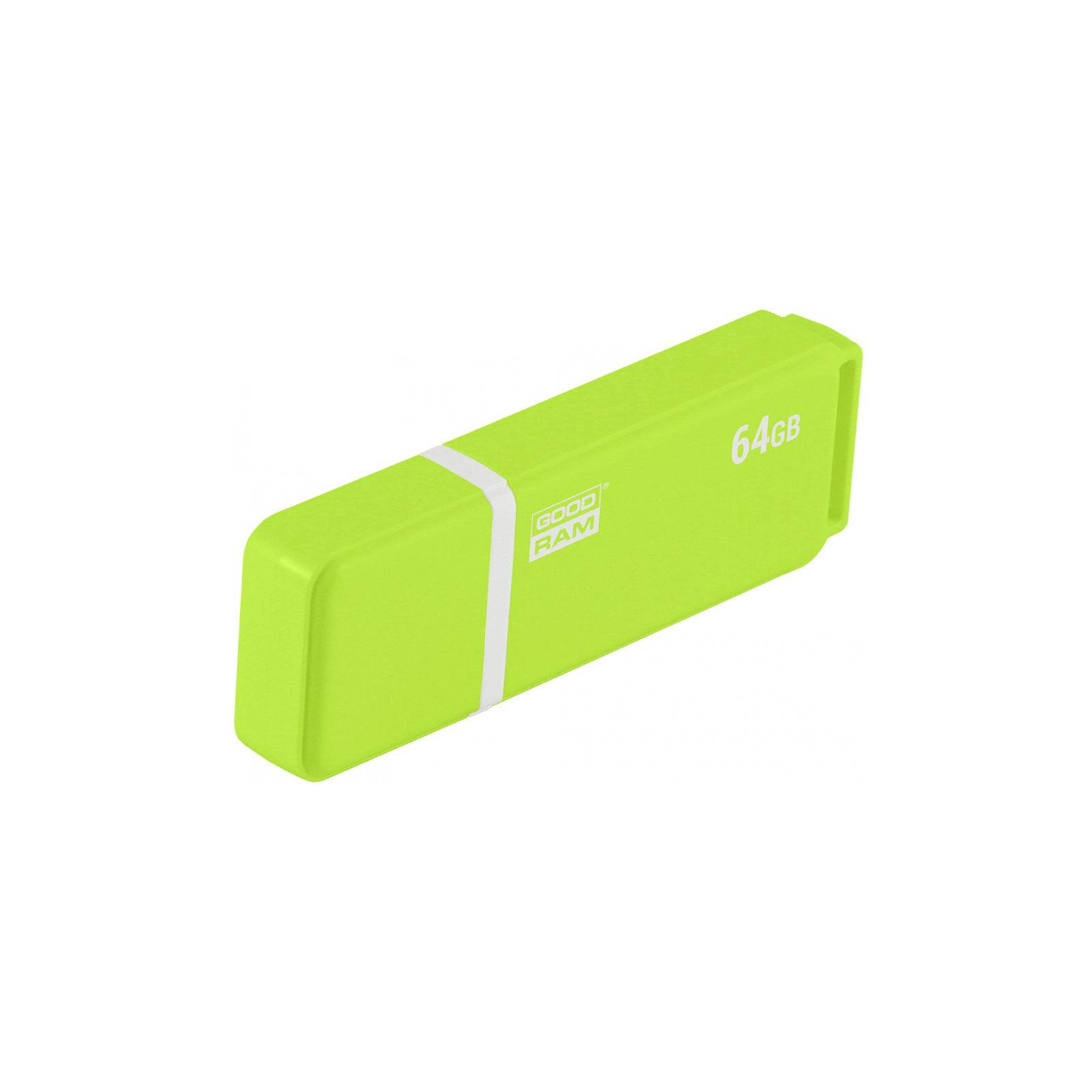USB флеш накопитель Goodram 64GB UMO2 Green USB 2.0 (UMO2-0640G0R11) изображение 2