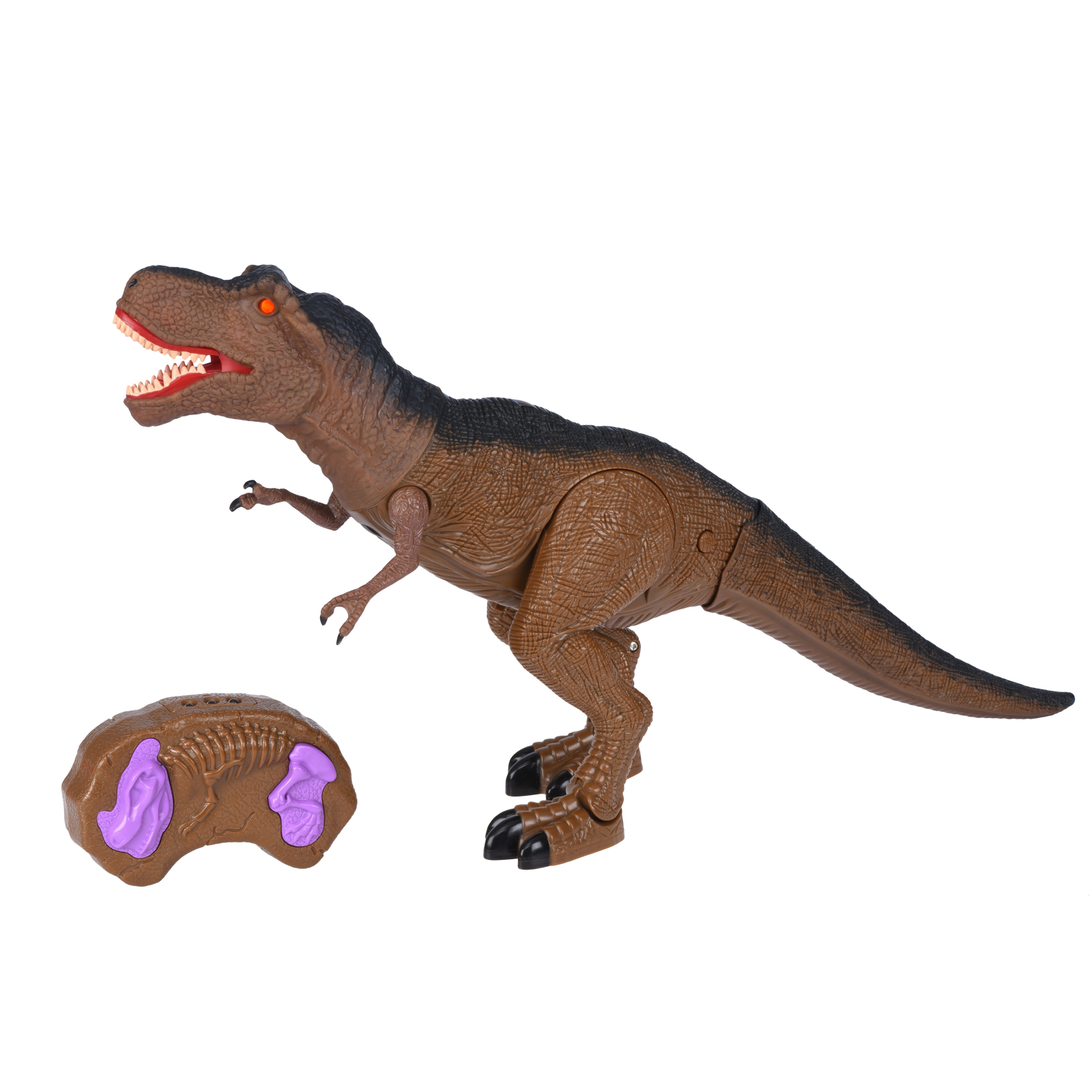 Интерактивная игрушка Same Toy Динозавр Dinosaur Planet коричневый со светом и звуком (RS6123AUt)