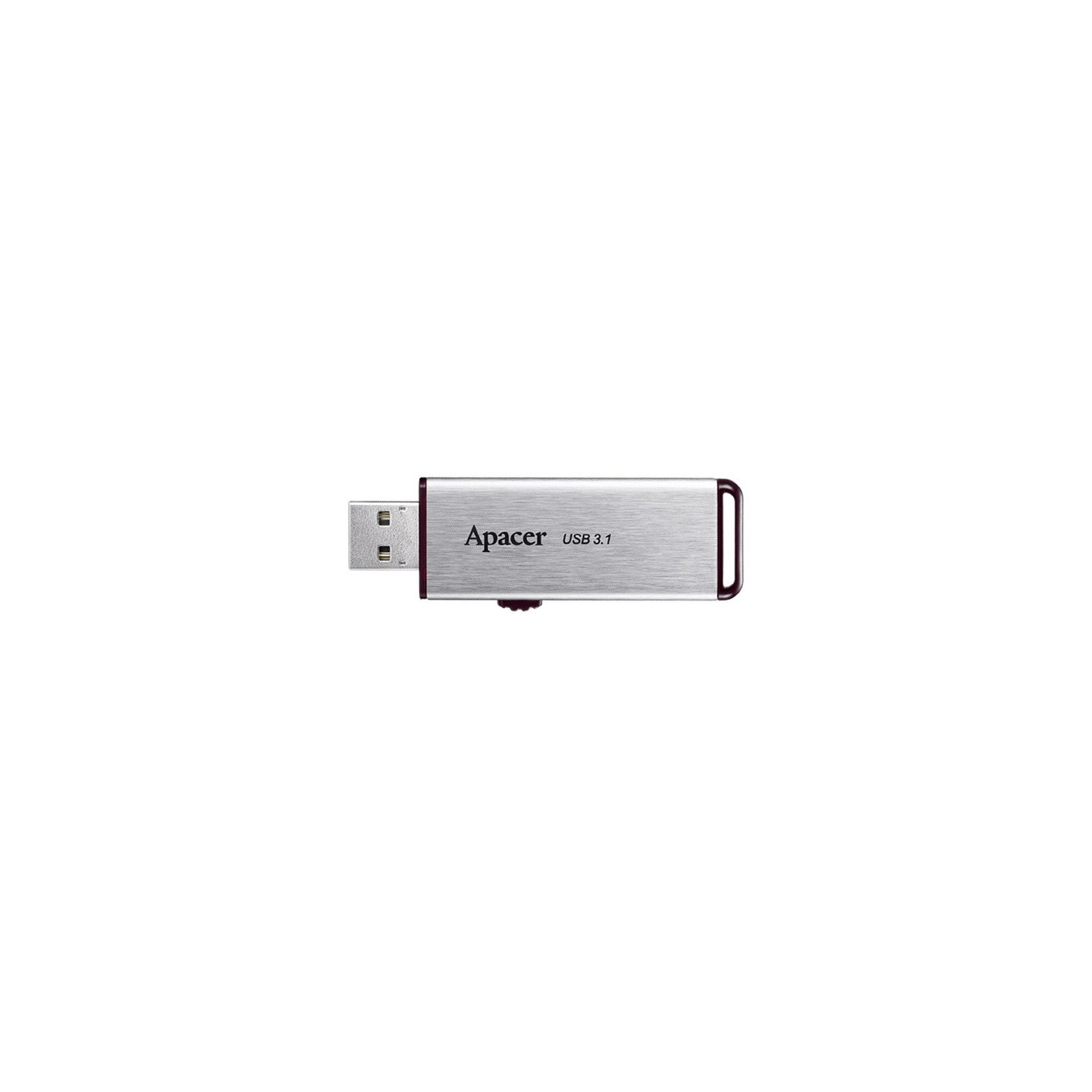 USB флеш накопичувач Apacer 64GB AH35A Silver USB 3.1 Gen1 (AP64GAH35AS-1) зображення 2