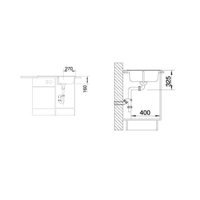 Мойка кухонная Blanco 511942 TIPO 45S СТАЛЬ изображение 4