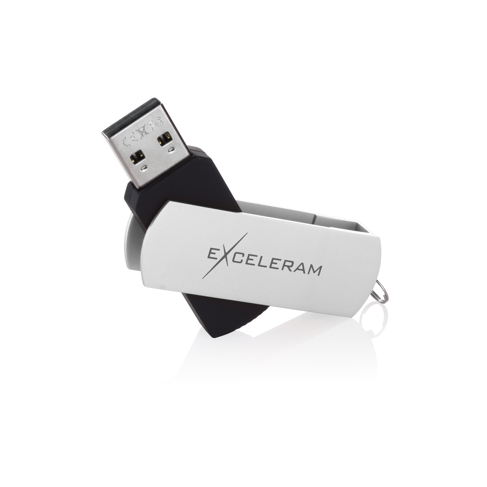 USB флеш накопичувач eXceleram 16GB P2 Series White/Black USB 2.0 (EXP2U2WH2B16) зображення 3