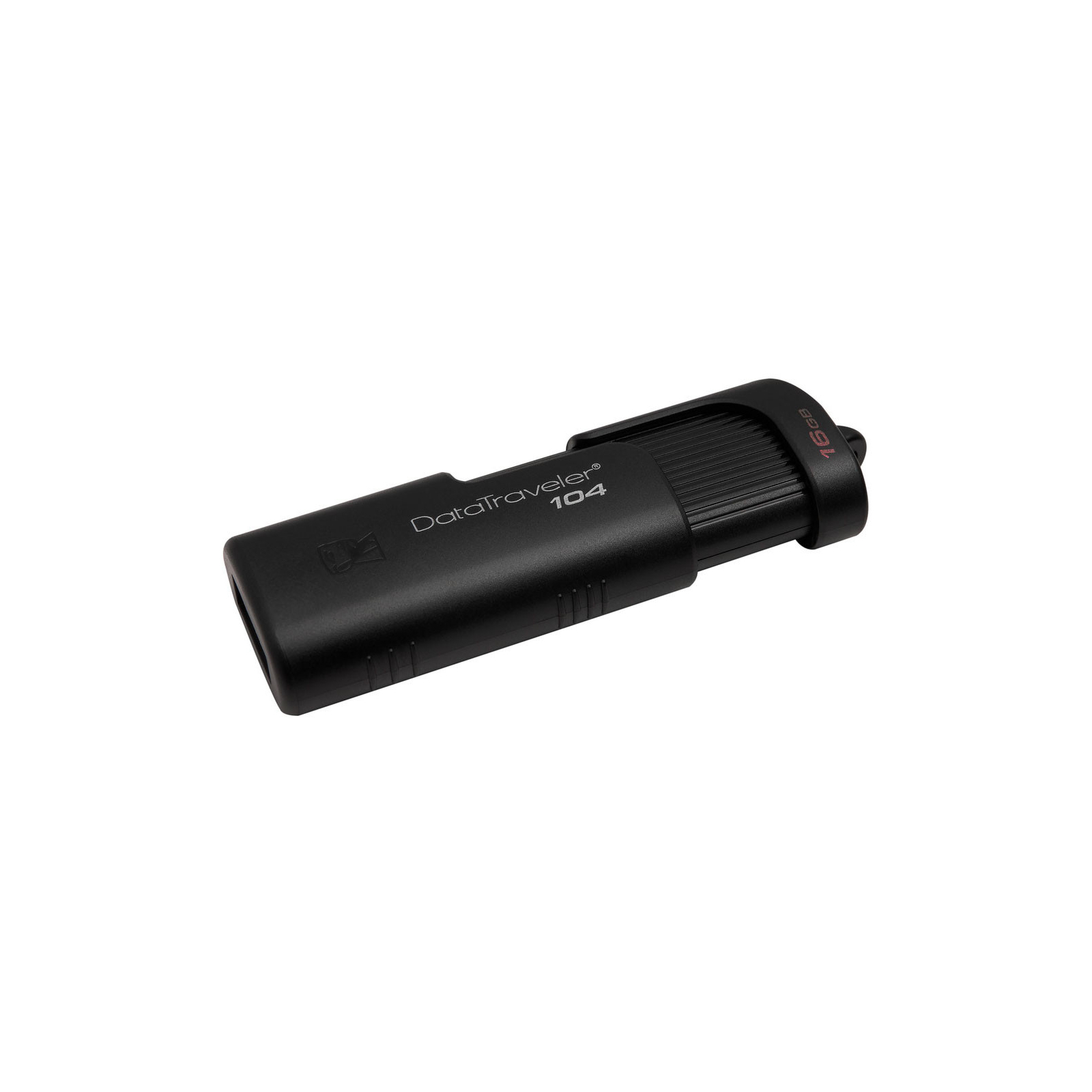 USB флеш накопитель Kingston 16GB DataTraveller 104 Black USB 2.0 (DT104/16GB) изображение 2