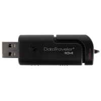 USB флеш накопитель Kingston 16GB DataTraveller 104 Black USB 2.0 (DT104/16GB) изображение 4