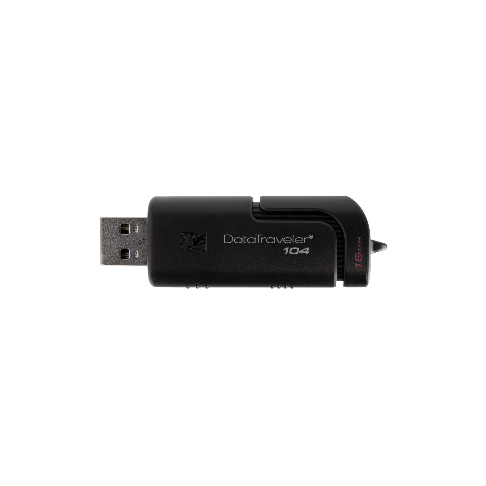 USB флеш накопитель Kingston 16GB DataTraveller 104 Black USB 2.0 (DT104/16GB) изображение 4