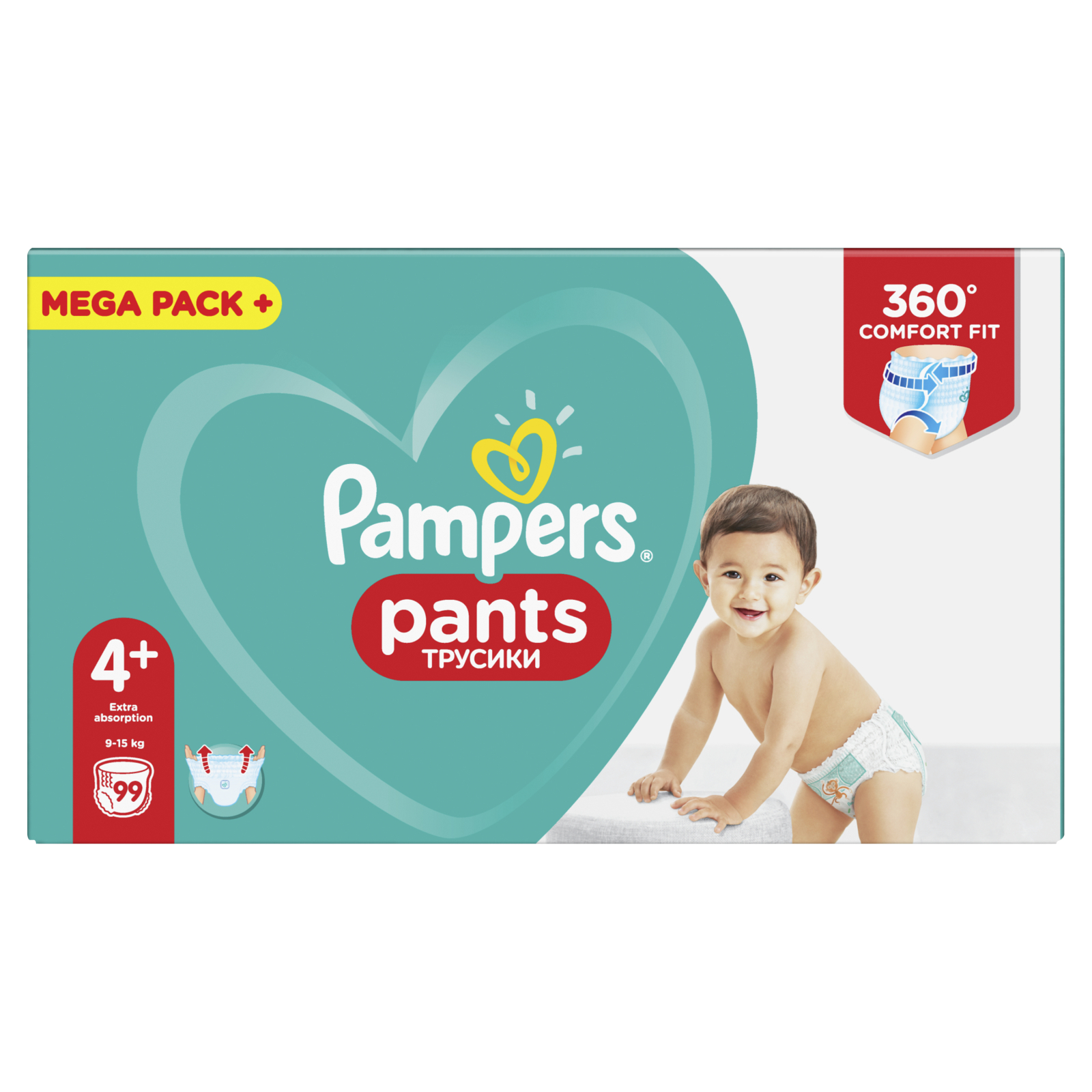 Підгузки Pampers Pants Розмір 4+, 9-15 кг, 99 шт (8001841133485) зображення 2