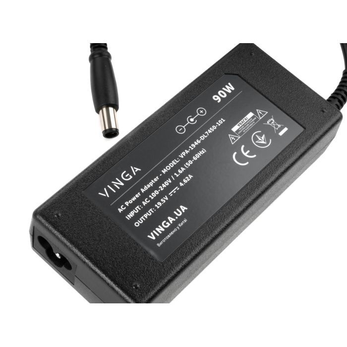 Блок питания к ноутбуку Vinga DELL 90W 19.5V 4.62A 7.4*5.0 (VPA-1946-DL7450-101) изображение 3