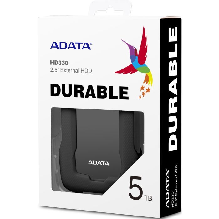 Зовнішній жорсткий диск 2.5" 2TB ADATA (AHD330-2TU31-CBK) зображення 4