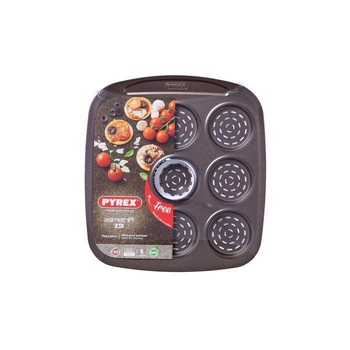 Форма для выпечки Pyrex Asimetria мини-pizza 9 ячеек (AS09BZ0)