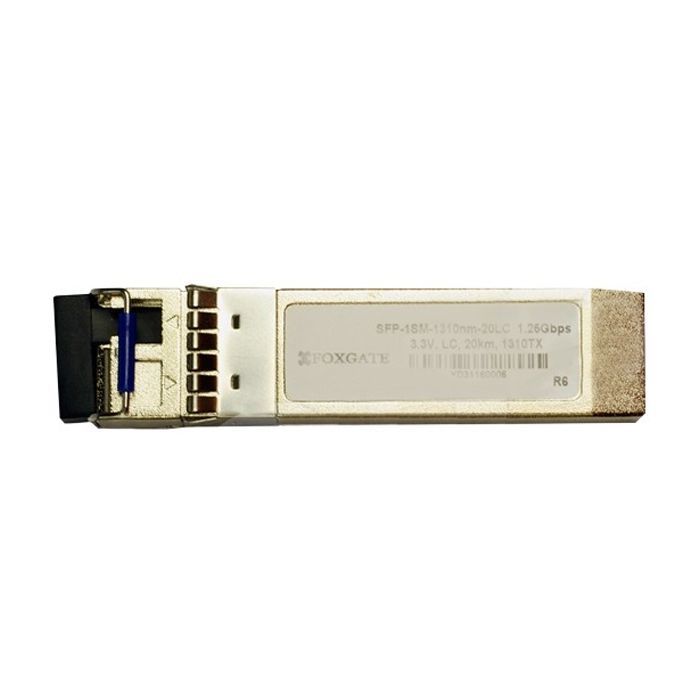 Модуль SFP FoxGate WDM, 1.0 G, 20 км, SC SM, TX1550 нм, DDM (SFPd-1SM-1550nm-20SC)