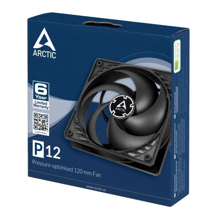 Кулер для корпуса Arctic P12 Black (ACFAN00118A) изображение 6