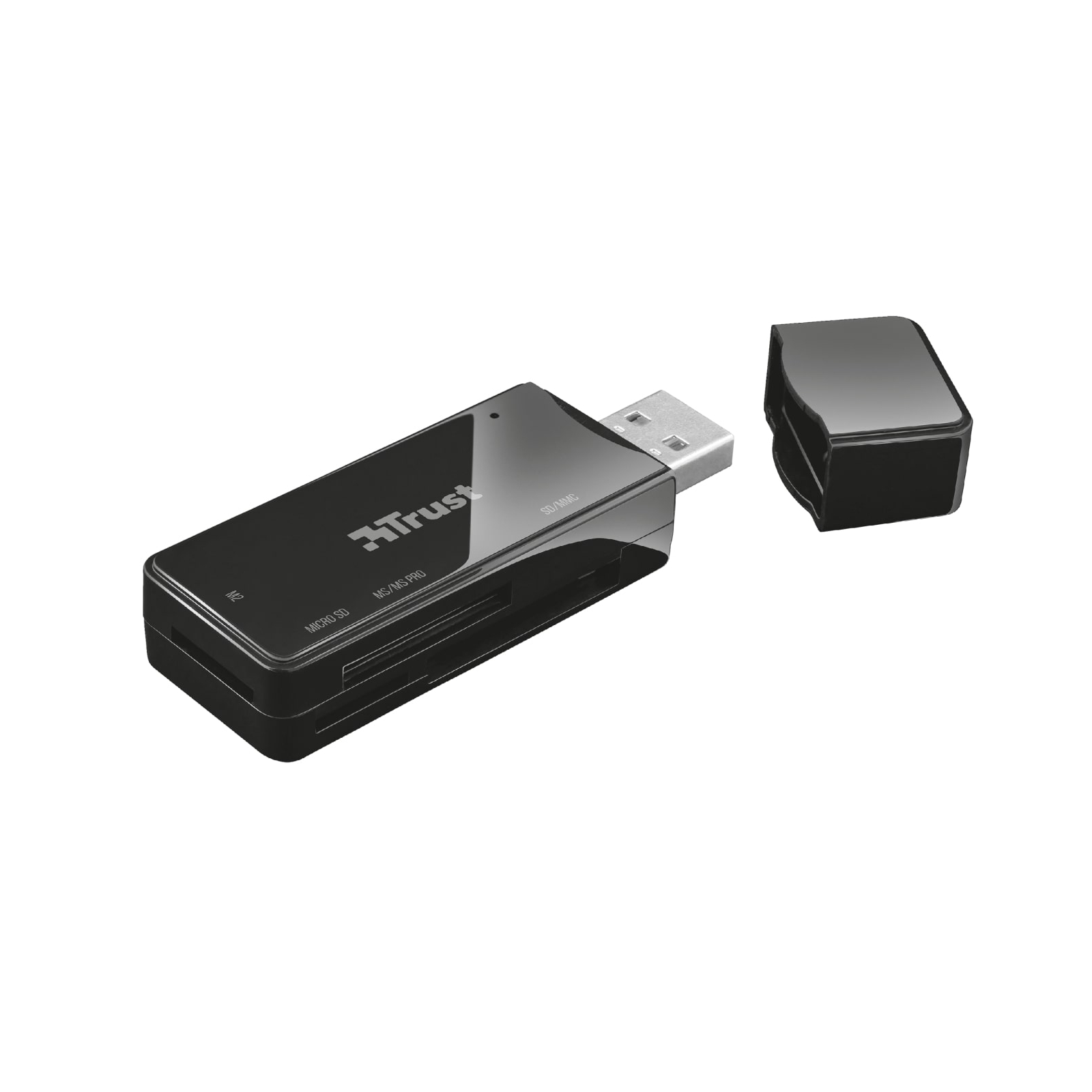 Зчитувач флеш-карт Trust Nanga USB 2.0 BLACK (21934) зображення 2
