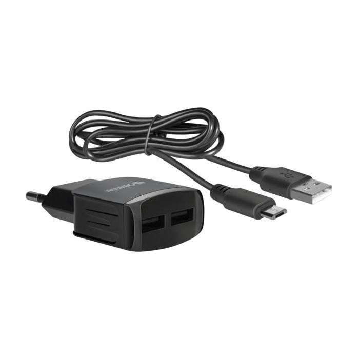 Зарядное устройство Defender UPС-21 2xUSB,5V/2.1А кабель microUSB (83581) изображение 4