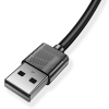 Дата кабель USB 2.0 AM to Type-C 0.3m Nets T-C801 Black T-Phox (T-C801(0.3) Black) зображення 4