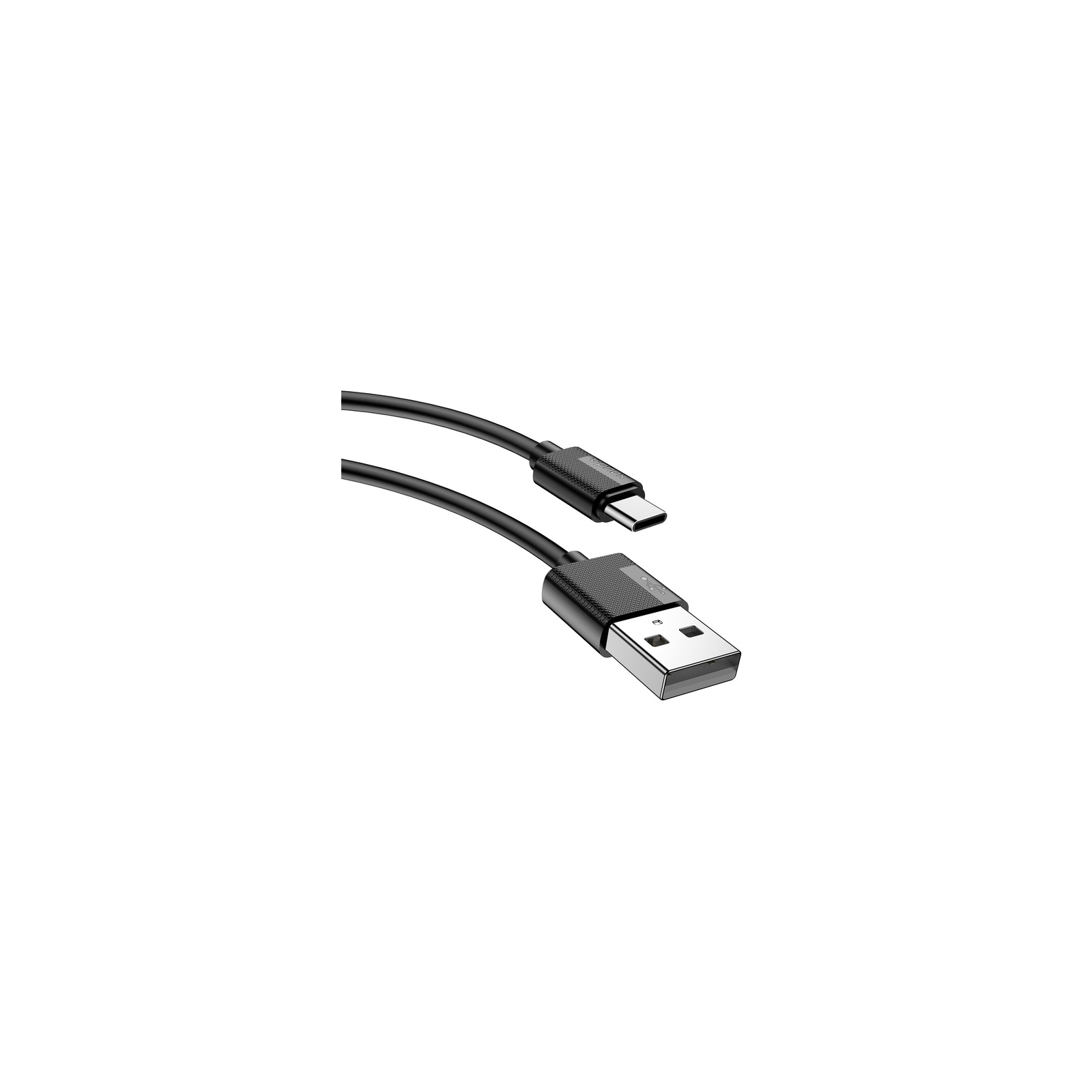 Дата кабель USB 2.0 AM to Type-C 0.3m Nets T-C801 Black T-Phox (T-C801(0.3) Black) изображение 5