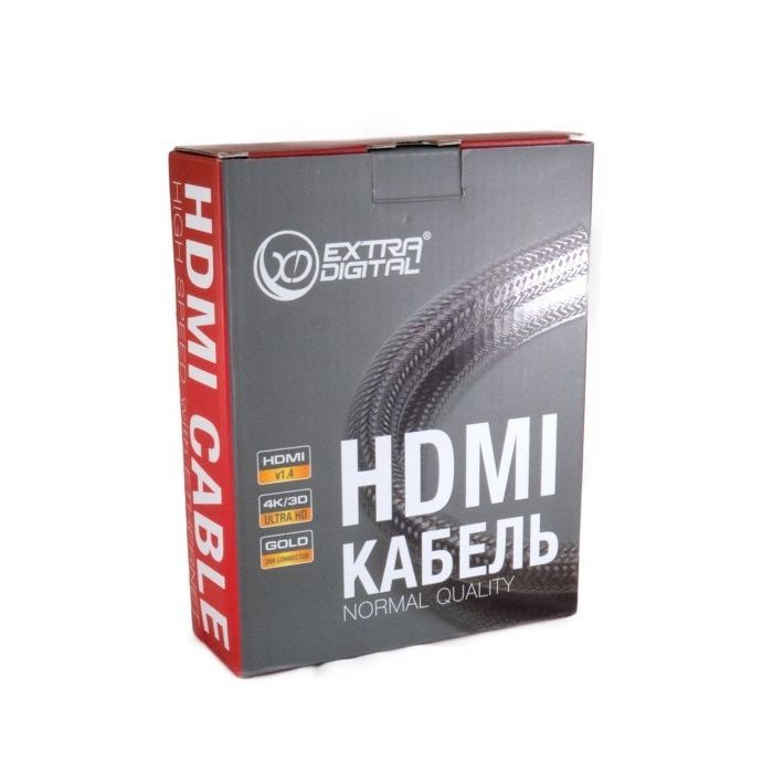 Кабель мультимедійний HDMI to HDMI 3.0m v2.0 30awg, 14+1, CCS Extradigital (KBH1746) зображення 6