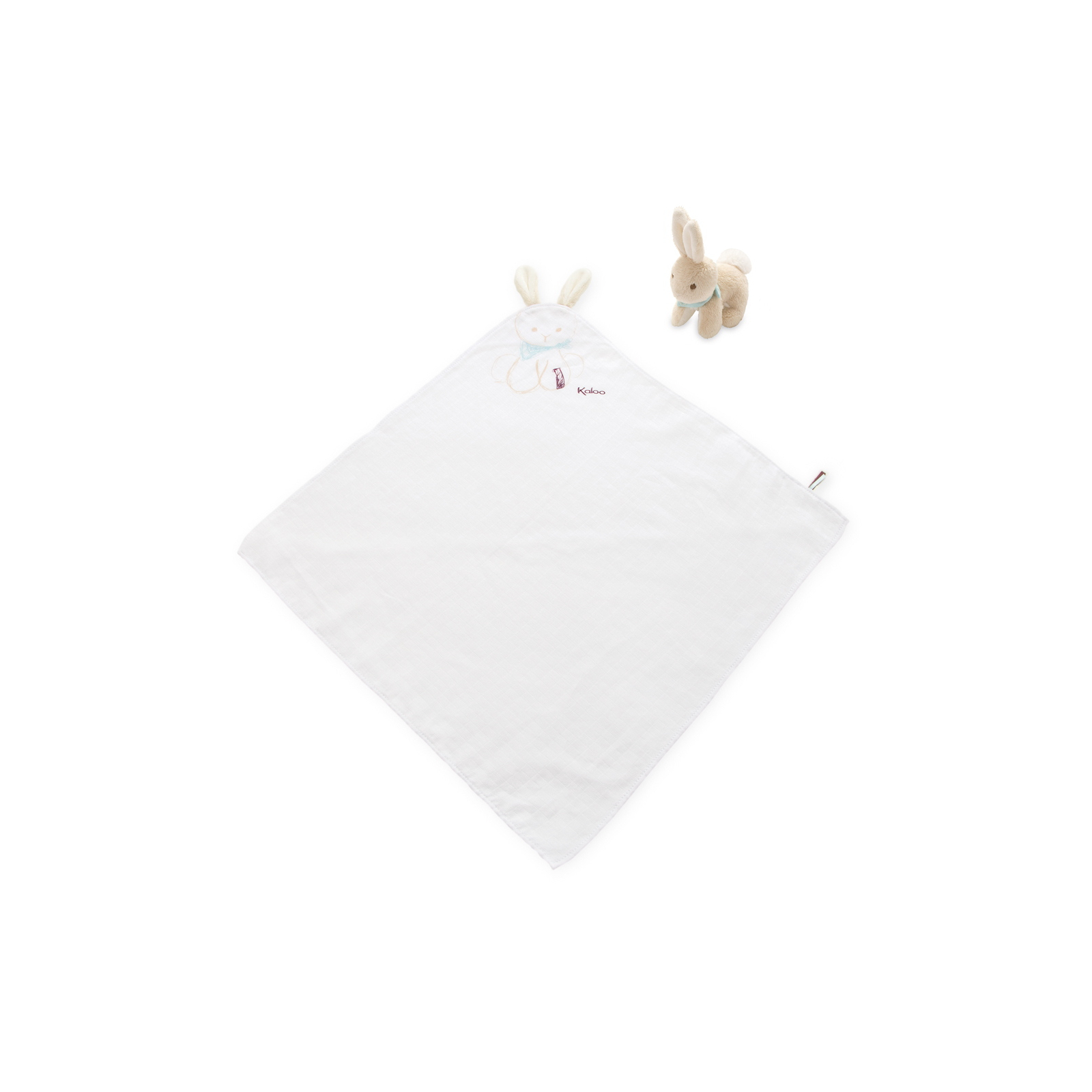 Детское одеяло Kaloo Подарочный набор Les Amis с игрушкой Кролик (K962996)