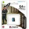 Карта памяти Kingston 64GB microSD class 10 UHS-I U3 A2 Canvas Go Plus (SDCG3/64GBSP) изображение 3