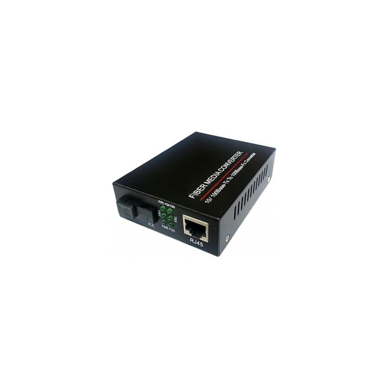 Медіаконвертер 10/100Base-TX to 100Base-F 1310нм, SM, SC/PC, 20 км FoxGate (EC-B-0,1-1SM-1310nm-20-LFP)
