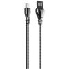 Дата кабель USB 2.0 AM to Micro 5P 1.0m metal spring black ColorWay (CW-CBUM014-BK) зображення 2