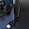 Дата кабель USB 2.0 AM to Micro 5P 1.0m metal spring black ColorWay (CW-CBUM014-BK) изображение 7