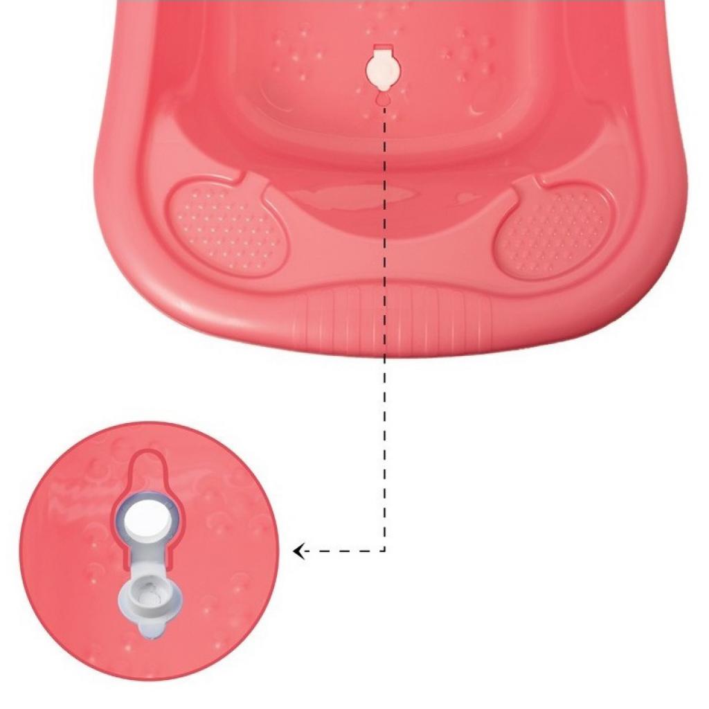 Ванночка Sevi Bebe зі зливом Перламутрова Рожева (8692241008222) зображення 3