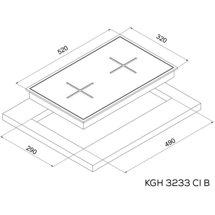 Варочная поверхность Kernau KGH 3233 CI B изображение 2