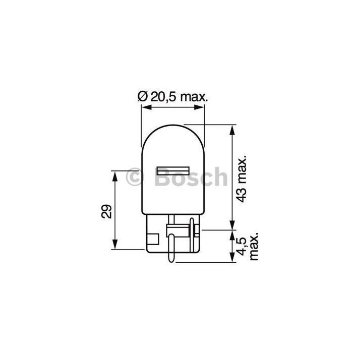 Автолампа Bosch 21W (1 987 302 822) изображение 5