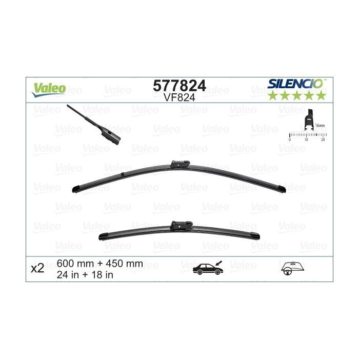 Щетка стеклоочистителя Valeo 577824