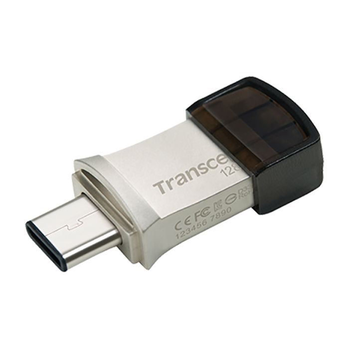 USB флеш накопитель Transcend 128GB JetFlash 890 Silver USB 3.1/Type-C (TS128GJF890S) изображение 2