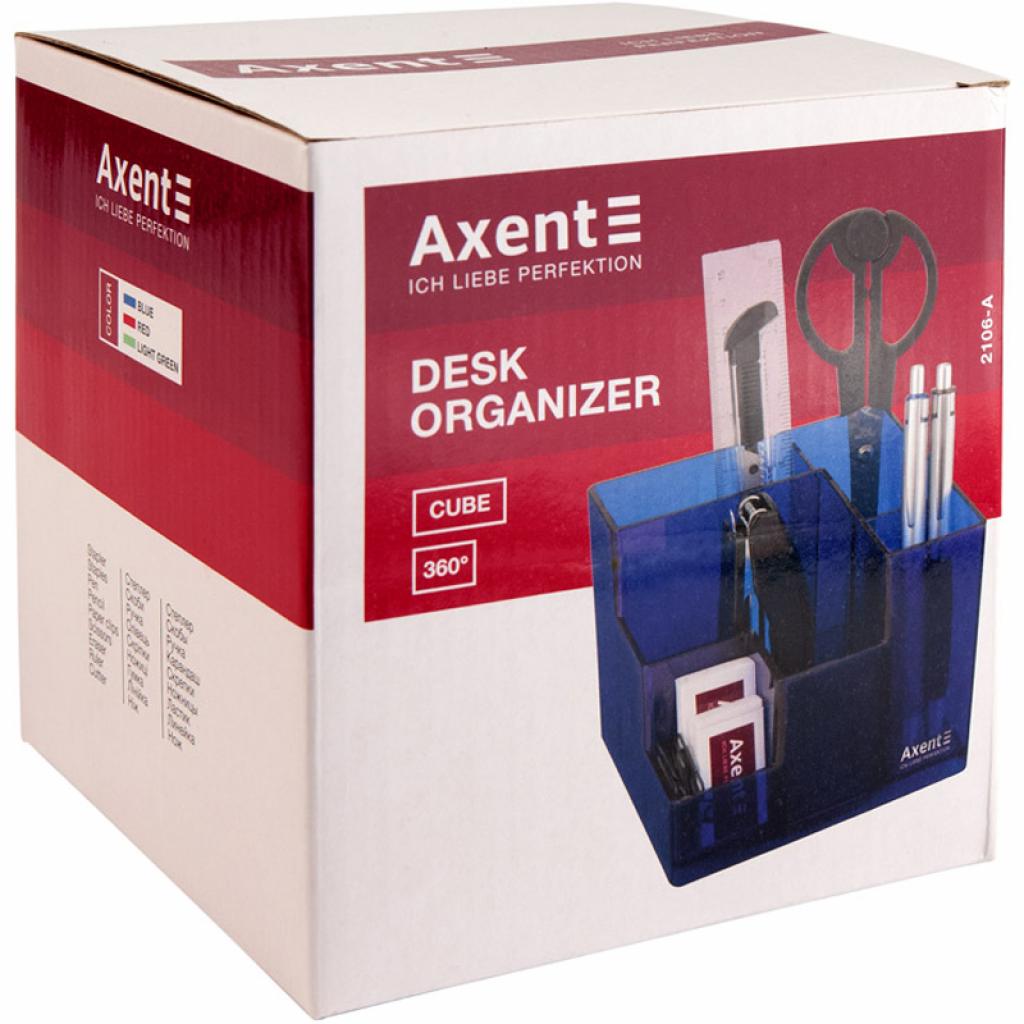 Настольный набор Axent Cube 9 предметов Красный (2106-06-A) изображение 2