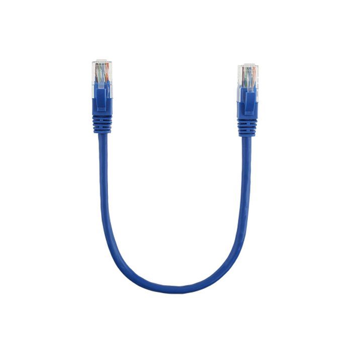 Патч-корд 0.3м, RJ-45, Cat.5e, CU, медь, синий Ritar (PCR-CU/0.3Be / 00220)