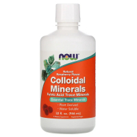 Фото - Витамины и минералы Now Мінерали  Foods Колоїдні Мінерали, з натуральним смаком малини, Colloid 