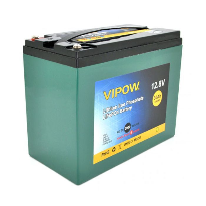 Батарея LiFePo4 Vipow LiFePO4 12.8V-30A (LiFePO4128-30/25)