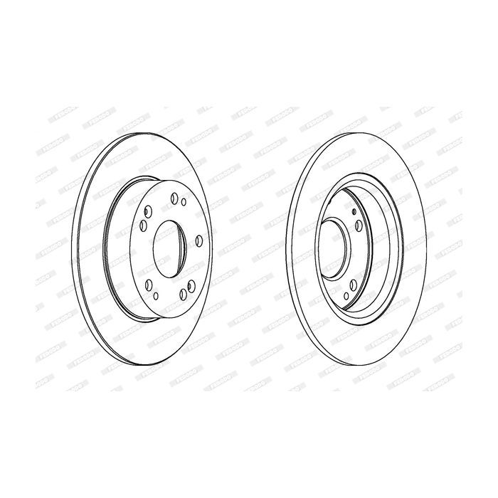 Тормозной диск FERODO DDF1558