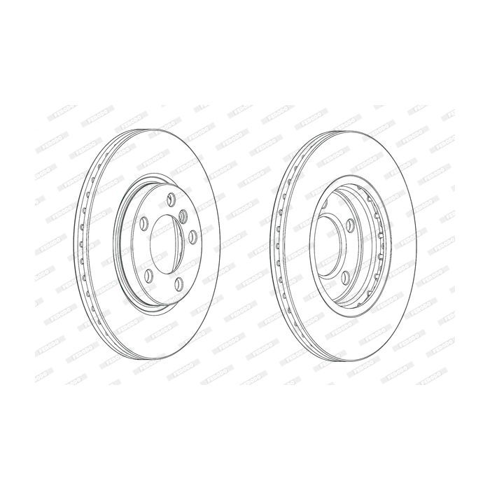 Тормозной диск FERODO DDF2125C