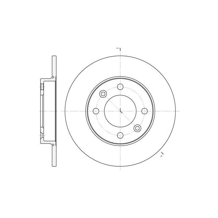Гальмівний диск REMSA 6630.00