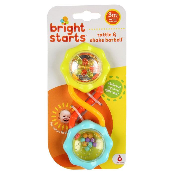 Погремушка Bright Starts Rattle Shake Barbell (8188) изображение 2