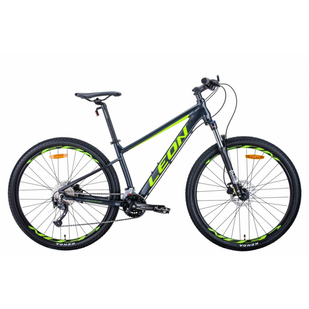 Велосипед Leon 27,5" XC-70 рама-16" 2021 Anthracite/Yellow (OPS-LN-27.5-097)