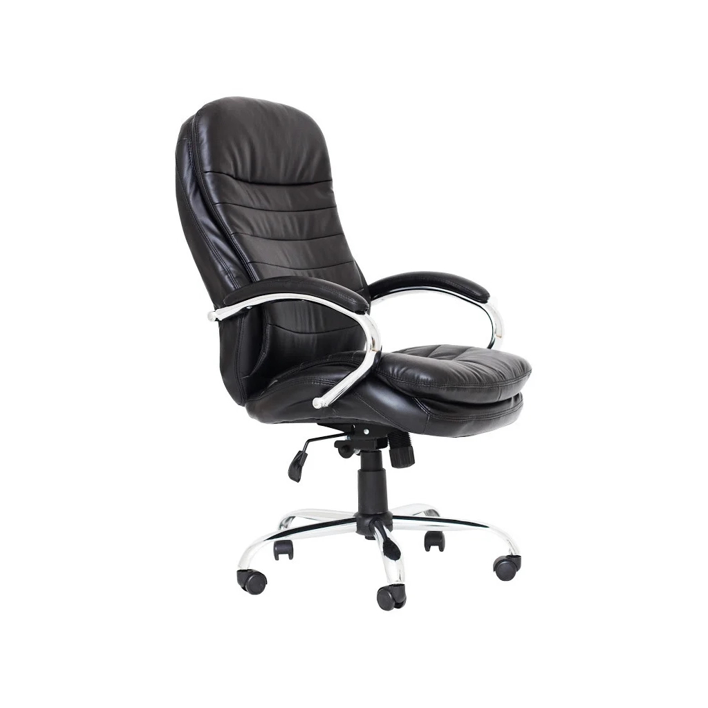 Офисное кресло Richman Валенсия В хром к/з чорний (ADD0000018) изображение 2