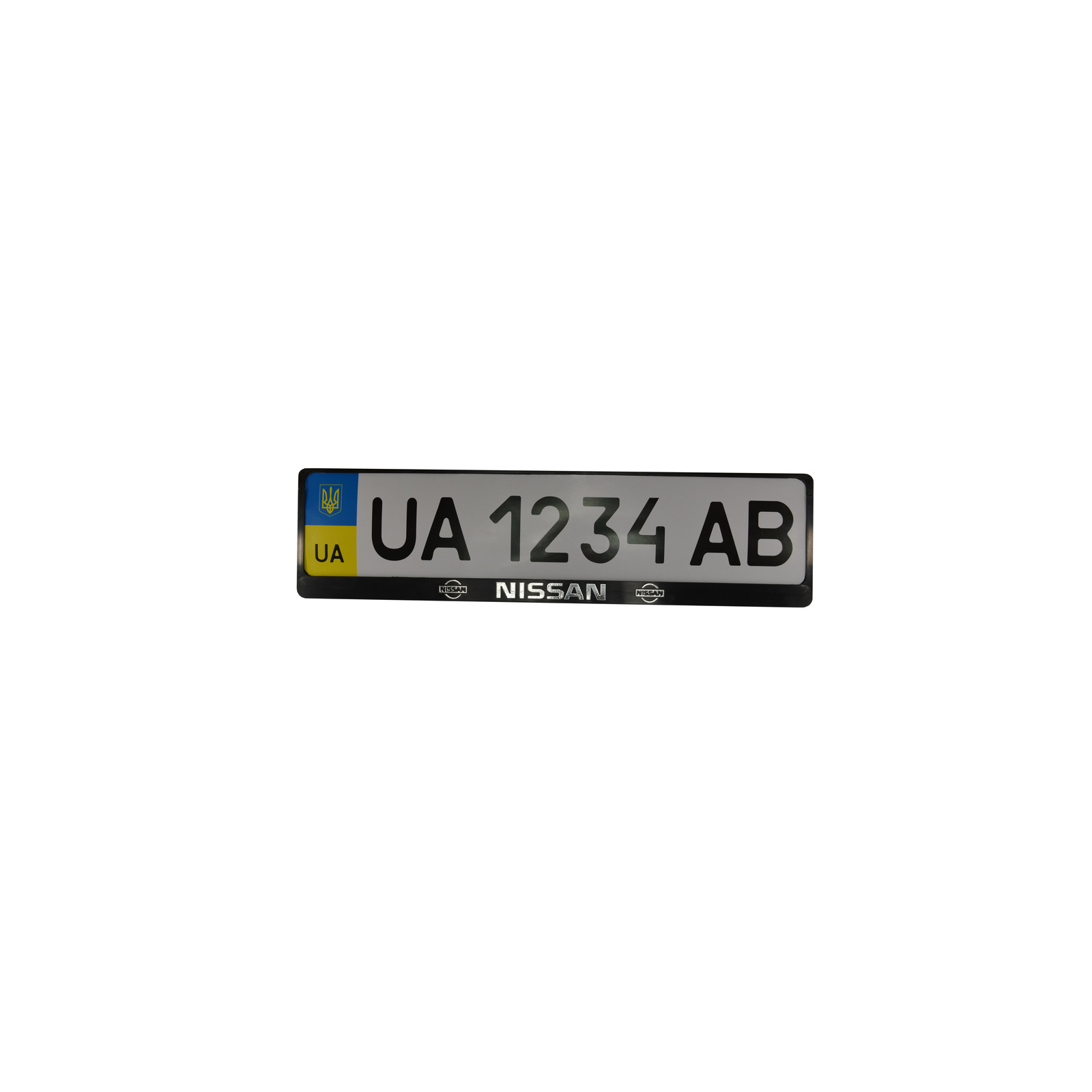 Рамка номерного знака CarLife пластик з об'ємними літерами NISSAN (2штт) (24-013)