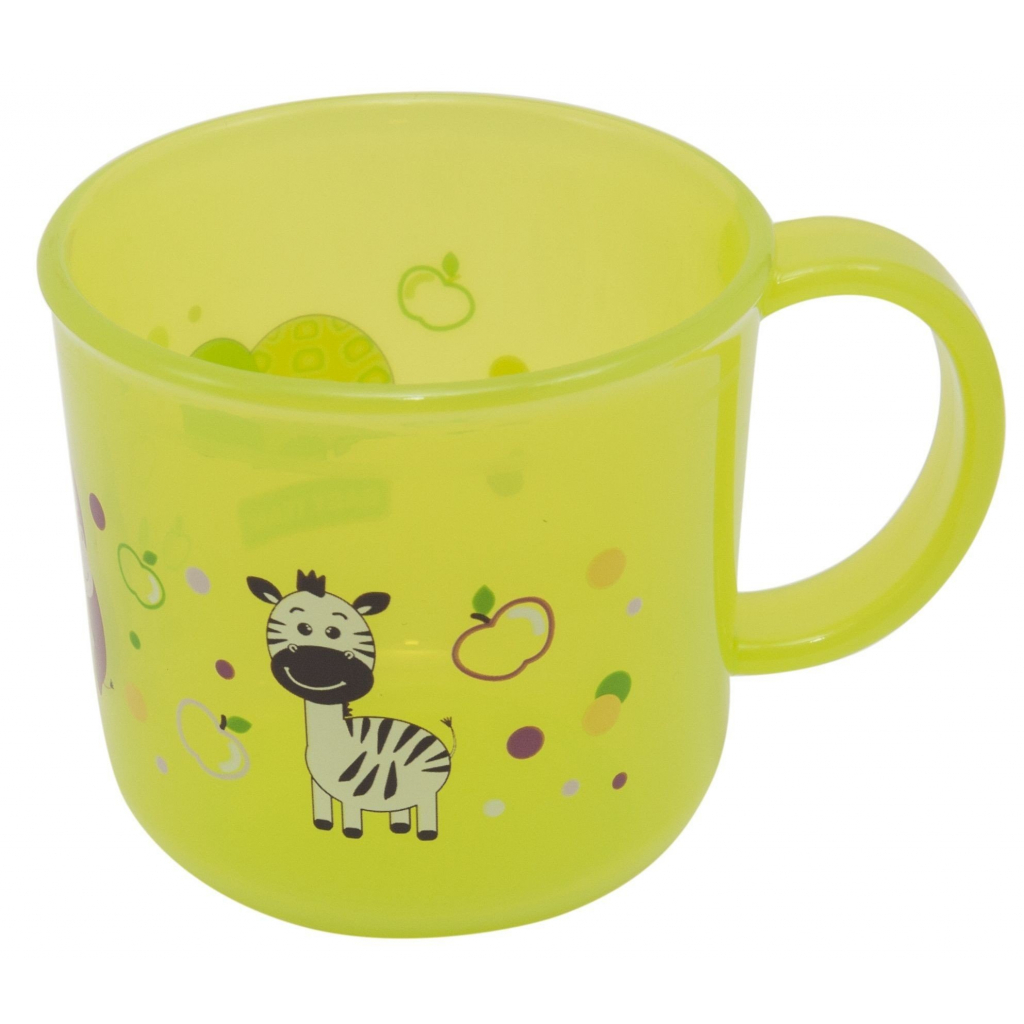 Набор детской посуды Baby Team чашка прозрачная 200 мл (6007_желтый)