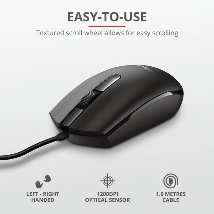 Мышка Trust Basi USB Black (24271) изображение 5